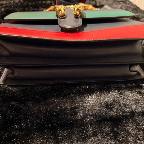 Gucci Navy and Red Shoulder Bag with Bamboo Handle - Picture 12 of 12